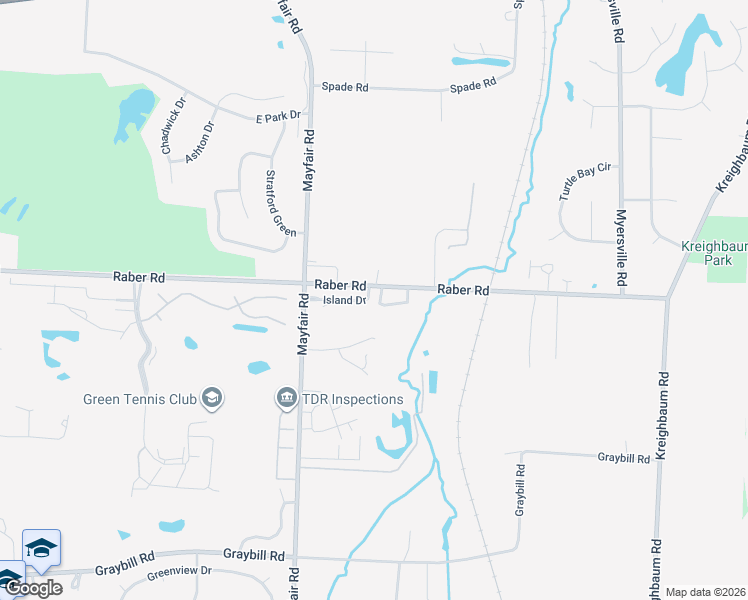map of restaurants, bars, coffee shops, grocery stores, and more near 3820 Twin Pines Drive in Uniontown