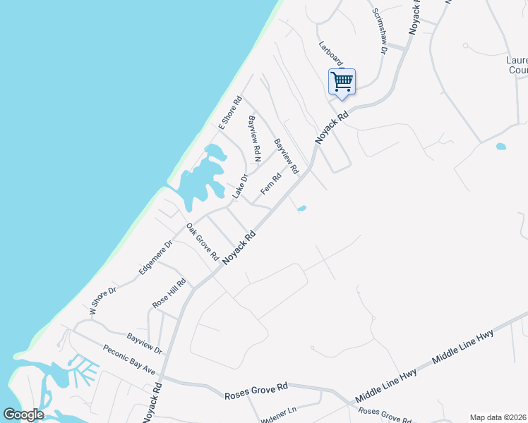 map of restaurants, bars, coffee shops, grocery stores, and more near 8 Lake Drive North in Southampton