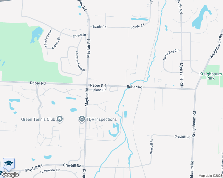 map of restaurants, bars, coffee shops, grocery stores, and more near 3820 Twin Pines Drive in Uniontown