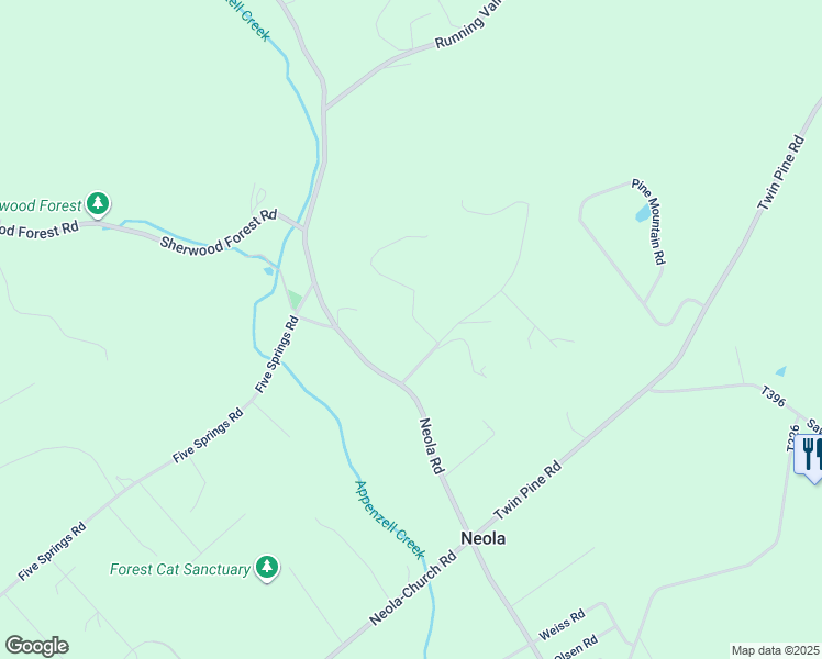 map of restaurants, bars, coffee shops, grocery stores, and more near 115 Heights Court in Stroudsburg