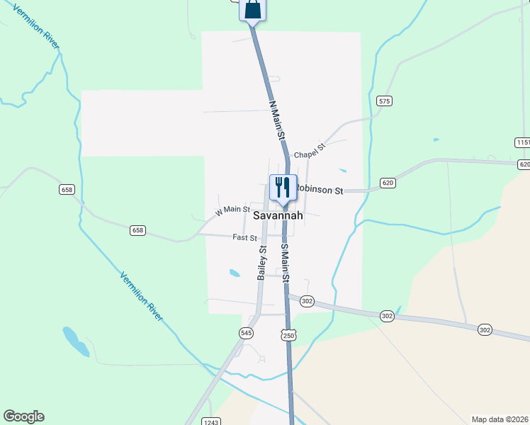map of restaurants, bars, coffee shops, grocery stores, and more near 12 Bailey Street in Ashland
