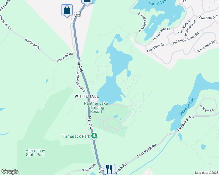 map of restaurants, bars, coffee shops, grocery stores, and more near 8 Rose Marie Lane in Sussex County
