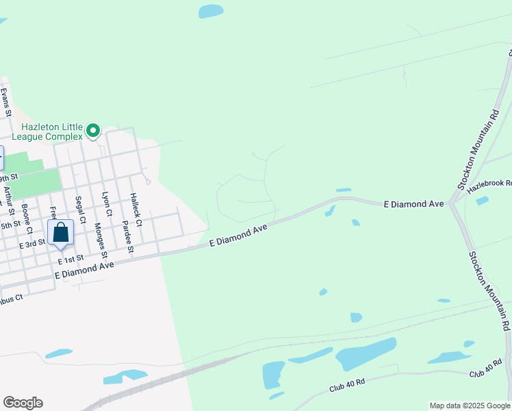 map of restaurants, bars, coffee shops, grocery stores, and more near 7 Sunset Drive in Luzerne County