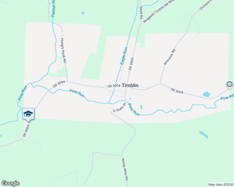 map of restaurants, bars, coffee shops, grocery stores, and more near 35 Watkins Lane in Timblin