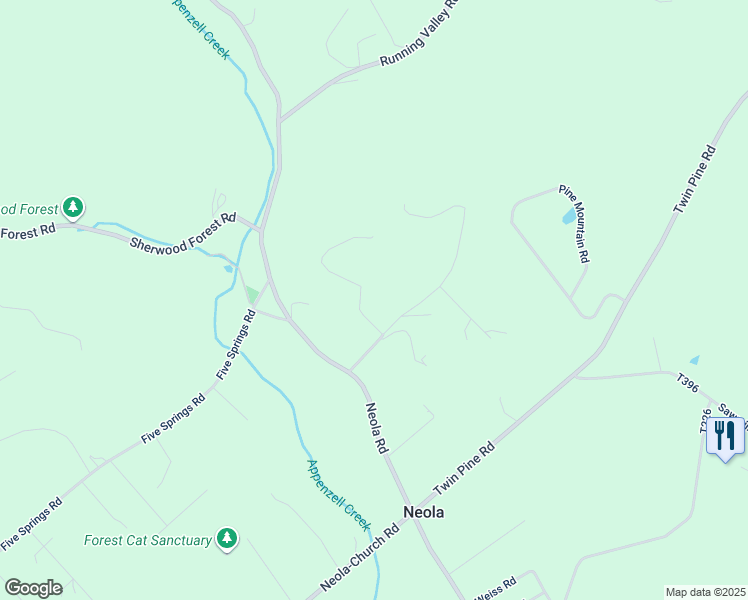 map of restaurants, bars, coffee shops, grocery stores, and more near 124 Heights Court in Stroudsburg