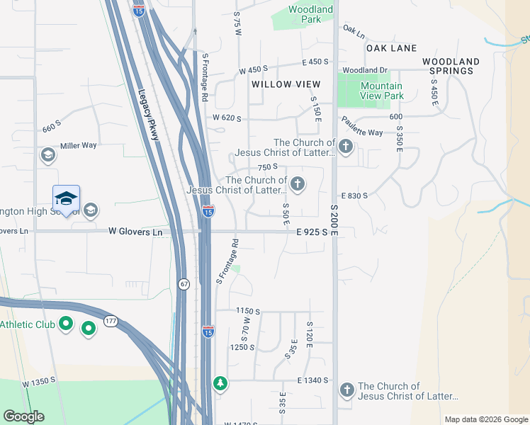 map of restaurants, bars, coffee shops, grocery stores, and more near 888 South 10 East in Farmington
