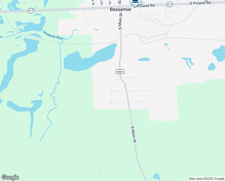 map of restaurants, bars, coffee shops, grocery stores, and more near 10 West Fairview Avenue in Bessemer