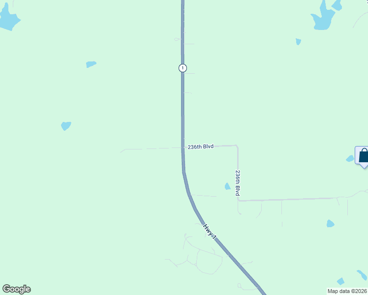 map of restaurants, bars, coffee shops, grocery stores, and more near 2101 236th Boulevard in Fairfield