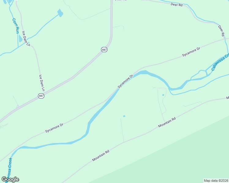 map of restaurants, bars, coffee shops, grocery stores, and more near Sycamore Drive in Catawissa