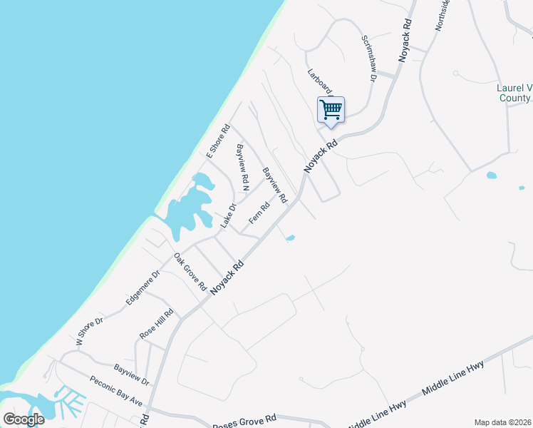 map of restaurants, bars, coffee shops, grocery stores, and more near 21 Fern Road in Southampton