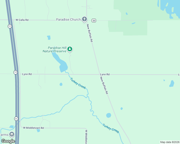 map of restaurants, bars, coffee shops, grocery stores, and more near 2978 Lynn Road in Canfield