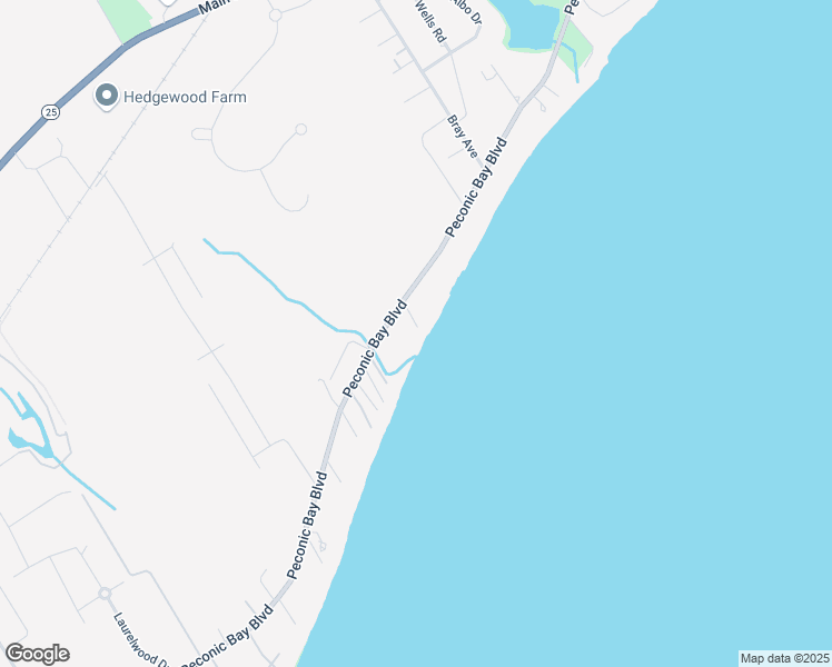 map of restaurants, bars, coffee shops, grocery stores, and more near 6050 Peconic Bay Boulevard in Laurel