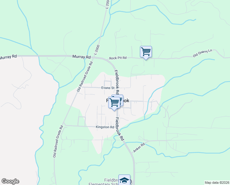 map of restaurants, bars, coffee shops, grocery stores, and more near 4926 9th Street in McKinleyville