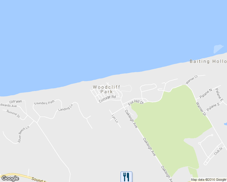 map of restaurants, bars, coffee shops, grocery stores, and more near 9 Woodcliff Trail in Calverton