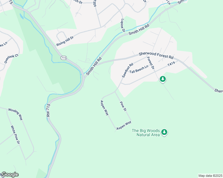 map of restaurants, bars, coffee shops, grocery stores, and more near 2702 Aspen Way in Saylorsburg