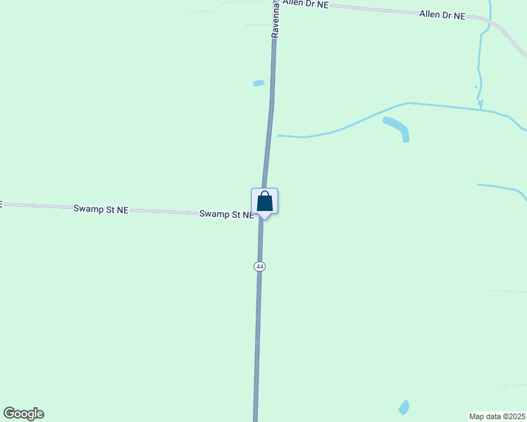 map of restaurants, bars, coffee shops, grocery stores, and more near 13428 Ravenna Avenue Northeast in Alliance