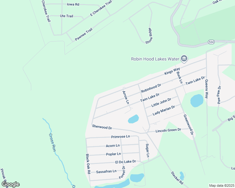 map of restaurants, bars, coffee shops, grocery stores, and more near 9360 East Sherwood Drive in Kunkletown