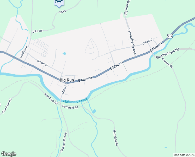 map of restaurants, bars, coffee shops, grocery stores, and more near 220 East Main Street in Brookville