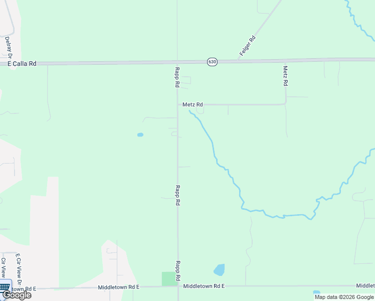 map of restaurants, bars, coffee shops, grocery stores, and more near 10339 Rapp Road in New Middletown