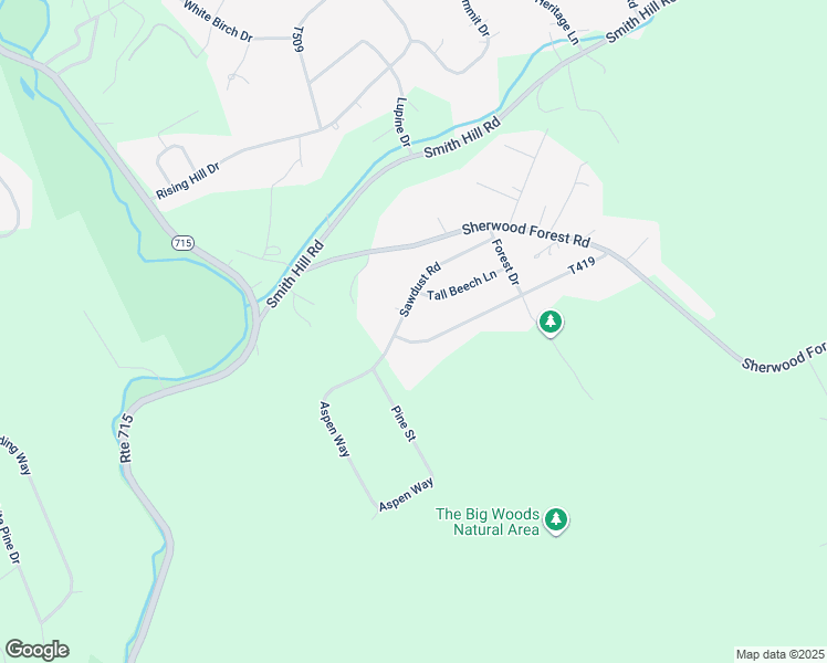 map of restaurants, bars, coffee shops, grocery stores, and more near 590 Ash Lane in Saylorsburg