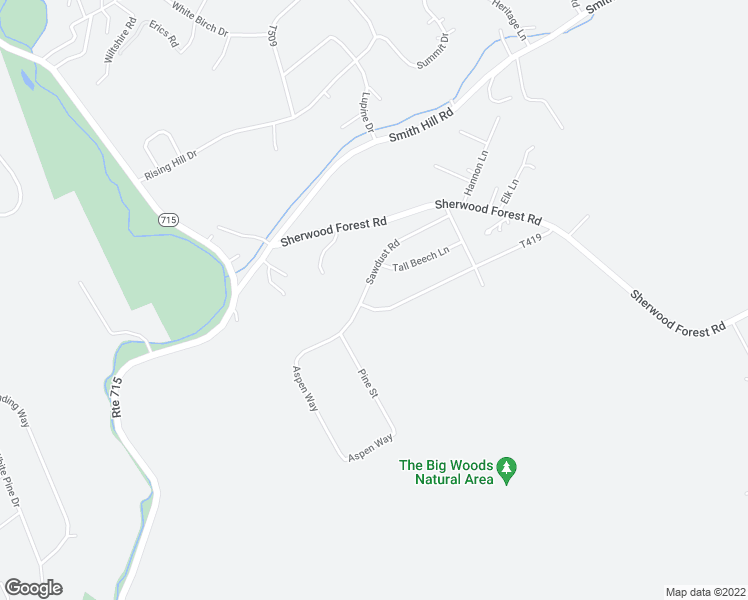 map of restaurants, bars, coffee shops, grocery stores, and more near 590 Ash Lane in Saylorsburg