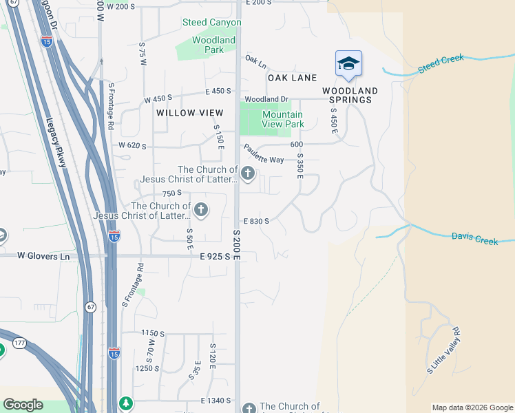 map of restaurants, bars, coffee shops, grocery stores, and more near 278 East 750 South in Farmington