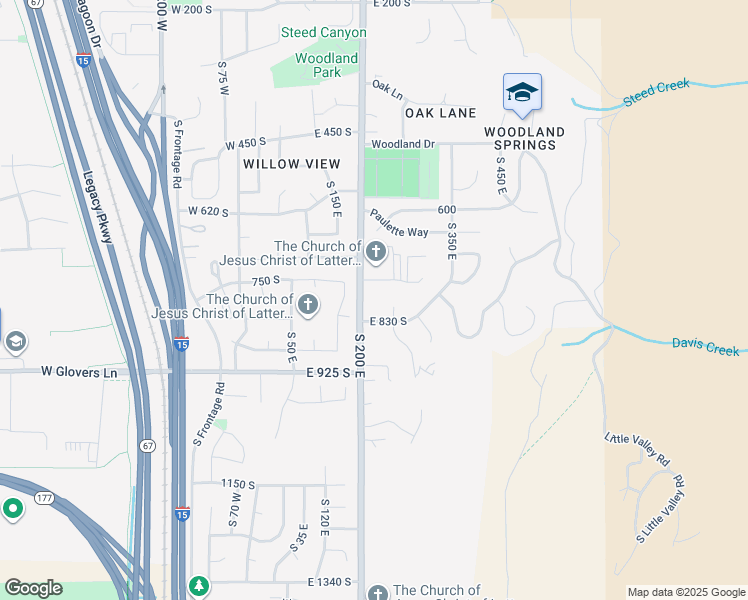 map of restaurants, bars, coffee shops, grocery stores, and more near 757 South 140 East in Farmington