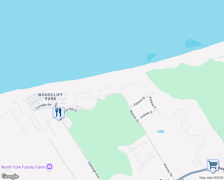 map of restaurants, bars, coffee shops, grocery stores, and more near 305 Fox Hill Drive in Calverton