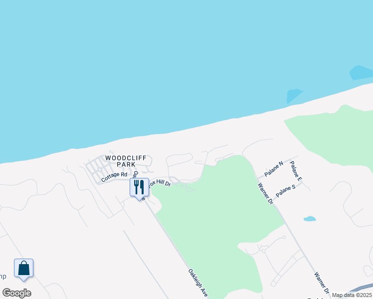 map of restaurants, bars, coffee shops, grocery stores, and more near 703 Bluffs Dr N in Calverton