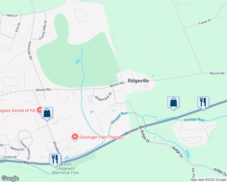 map of restaurants, bars, coffee shops, grocery stores, and more near 1698 Ridgeview in Danville