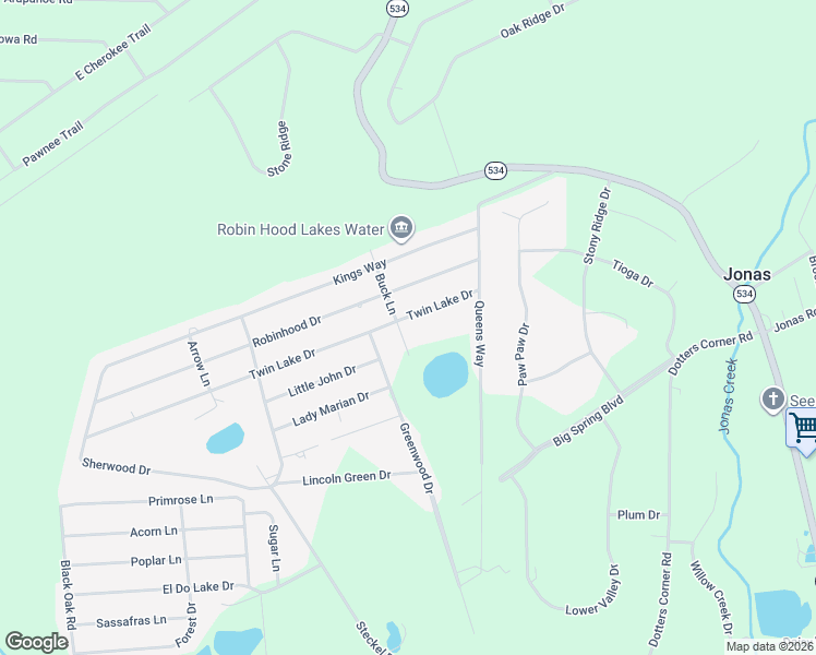 map of restaurants, bars, coffee shops, grocery stores, and more near 4726-4858 Buck Lane in Kunkletown