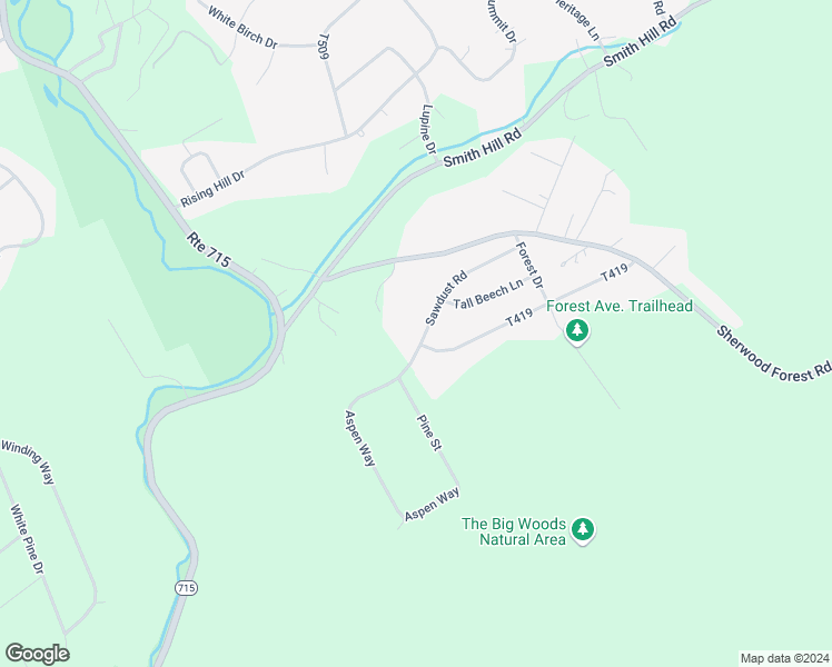 map of restaurants, bars, coffee shops, grocery stores, and more near 2662 Sawdust Drive in Saylorsburg