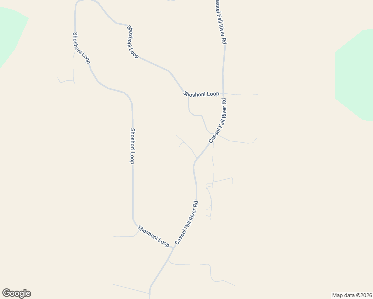 map of restaurants, bars, coffee shops, grocery stores, and more near 23570 Cassel Fall River Road in Fall River Mills