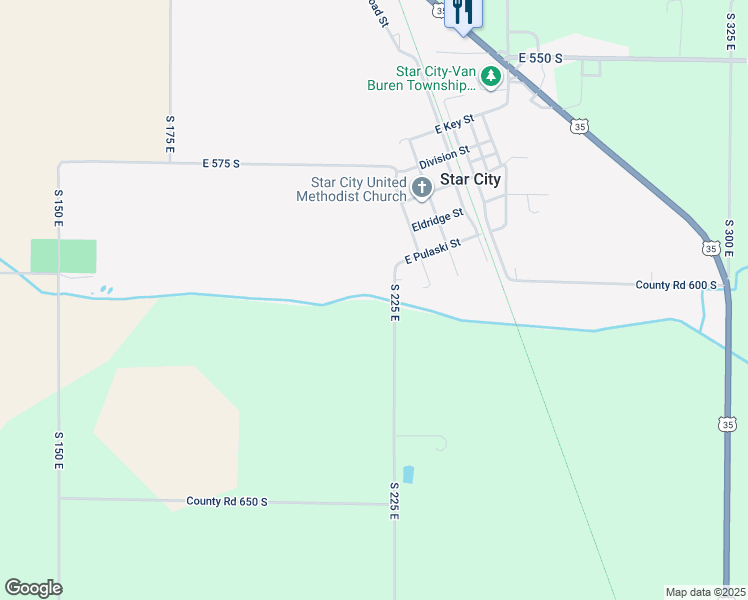 map of restaurants, bars, coffee shops, grocery stores, and more near in Star City