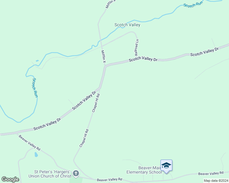 map of restaurants, bars, coffee shops, grocery stores, and more near 7 Chappel Hill Road in Bloomsburg