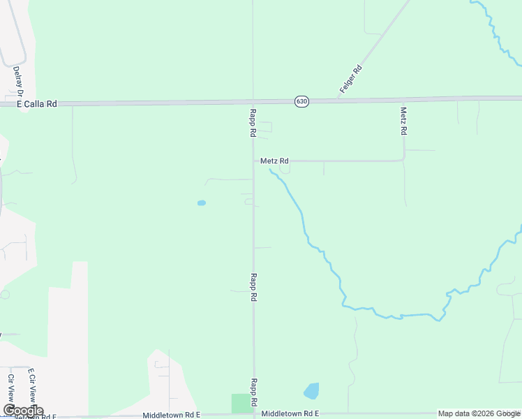 map of restaurants, bars, coffee shops, grocery stores, and more near 10339 Rapp Road in New Middletown