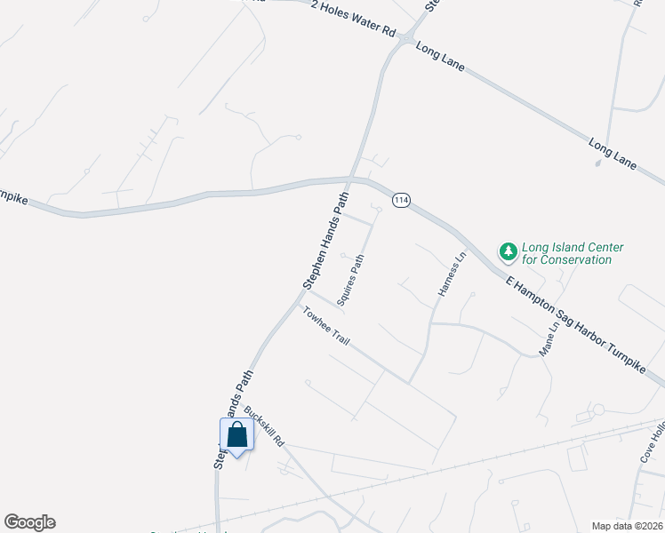 map of restaurants, bars, coffee shops, grocery stores, and more near 36 Squires Path in East Hampton