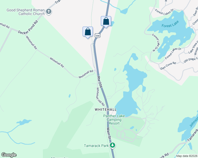 map of restaurants, bars, coffee shops, grocery stores, and more near 370 Main Street in Byram Township