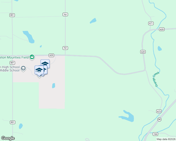 map of restaurants, bars, coffee shops, grocery stores, and more near 747 County Road 620 in Ashland