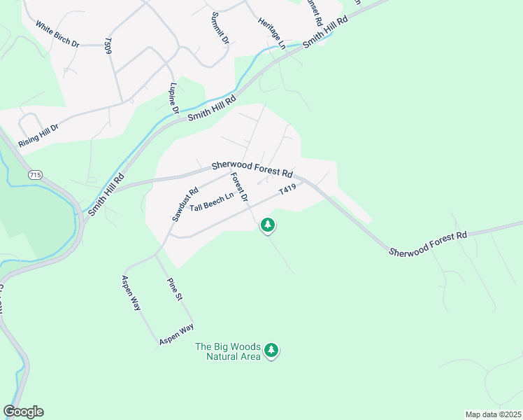 map of restaurants, bars, coffee shops, grocery stores, and more near 535 Ash Lane in Saylorsburg