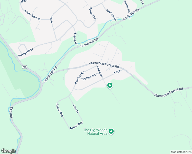 map of restaurants, bars, coffee shops, grocery stores, and more near 211 Tall Beech Lane in Saylorsburg