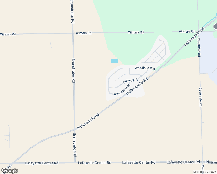map of restaurants, bars, coffee shops, grocery stores, and more near 116 Woodlake Run in Yoder