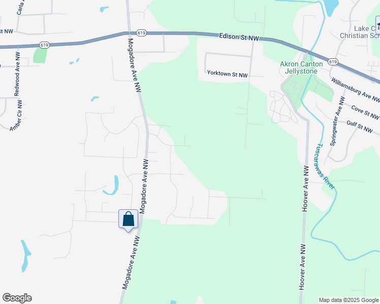 map of restaurants, bars, coffee shops, grocery stores, and more near 12434 San Marino Avenue Northwest in Uniontown