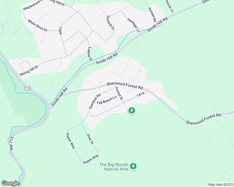 map of restaurants, bars, coffee shops, grocery stores, and more near Forest Drive in Saylorsburg