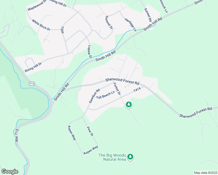 map of restaurants, bars, coffee shops, grocery stores, and more near 2613 Sawdust Drive in Saylorsburg