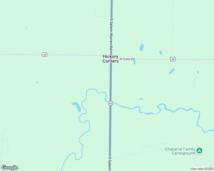 map of restaurants, bars, coffee shops, grocery stores, and more near 10286 South Salem-Warren Road in Salem