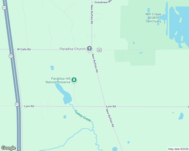 map of restaurants, bars, coffee shops, grocery stores, and more near 10230 New Buffalo Road in Canfield