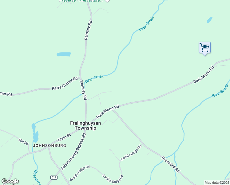 map of restaurants, bars, coffee shops, grocery stores, and more near 1023 County Road 519 in Newton