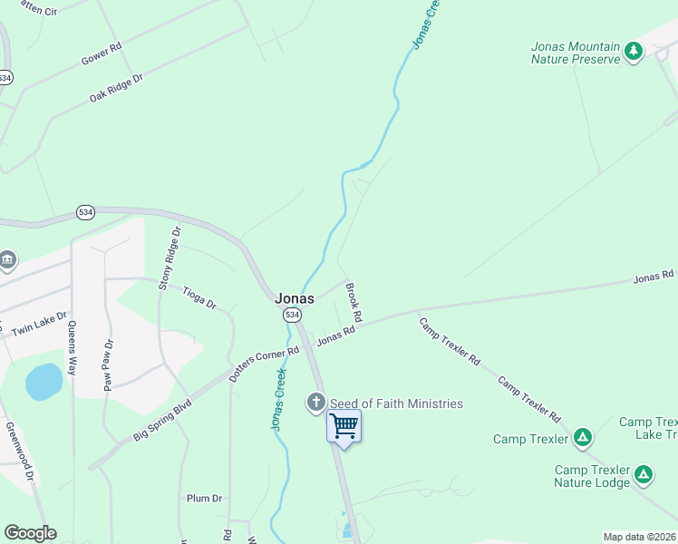 map of restaurants, bars, coffee shops, grocery stores, and more near 5117 Brook Road in Kunkletown