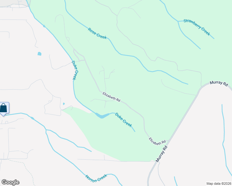 map of restaurants, bars, coffee shops, grocery stores, and more near 2361 Elizabeth Road in McKinleyville